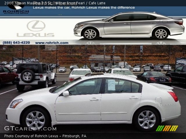 2008 Nissan Maxima 3.5 SL in Winter Frost Pearl