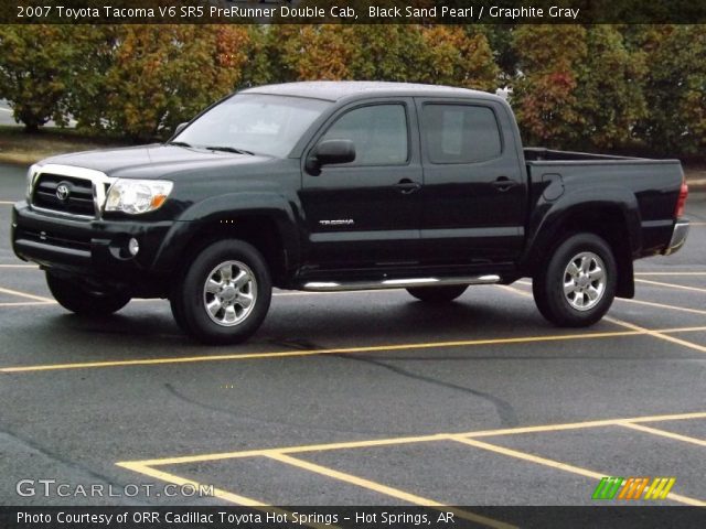 2007 Toyota Tacoma V6 SR5 PreRunner Double Cab in Black Sand Pearl