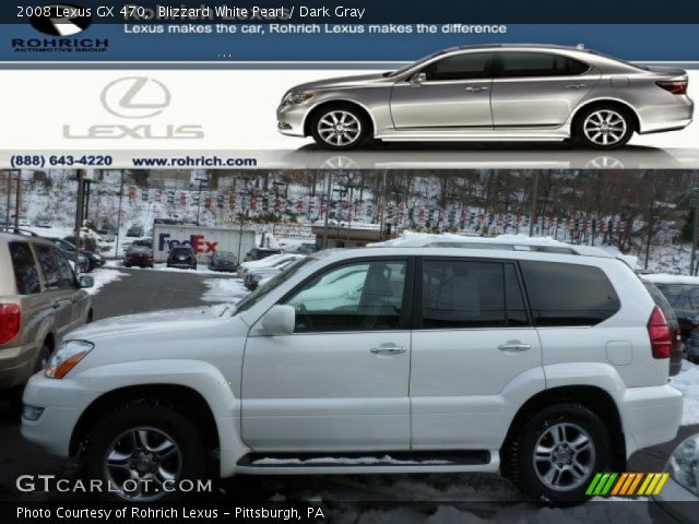 2008 Lexus GX 470 in Blizzard White Pearl