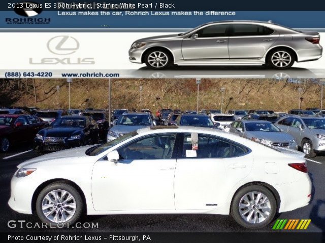 2013 Lexus ES 300h Hybrid in Starfire White Pearl