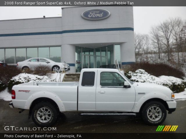 2008 Ford Ranger Sport SuperCab 4x4 in Oxford White