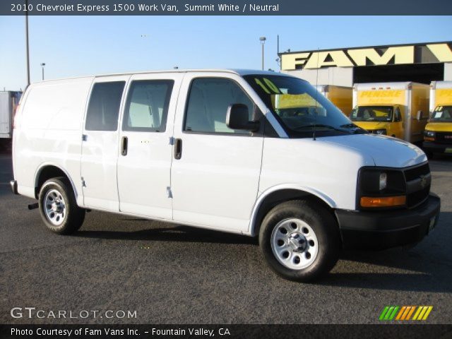 2010 Chevrolet Express 1500 Work Van in Summit White