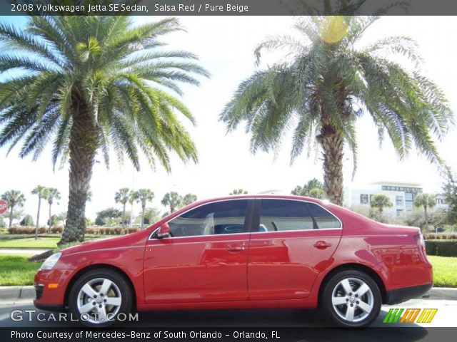 2008 Volkswagen Jetta SE Sedan in Salsa Red