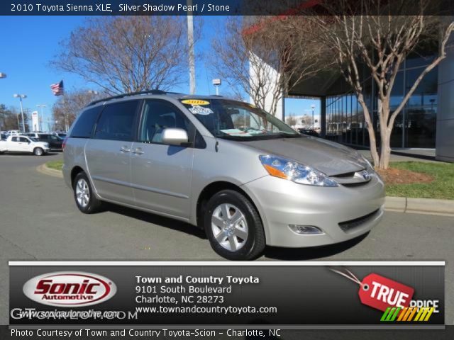 2010 Toyota Sienna XLE in Silver Shadow Pearl