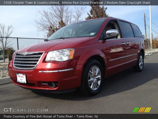 2008 Chrysler Town & Country Limited in Inferno Red Crystal Pearlcoat