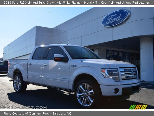 2013 Ford F150 Limited SuperCrew 4x4 in White Platinum Metallic Tri-Coat