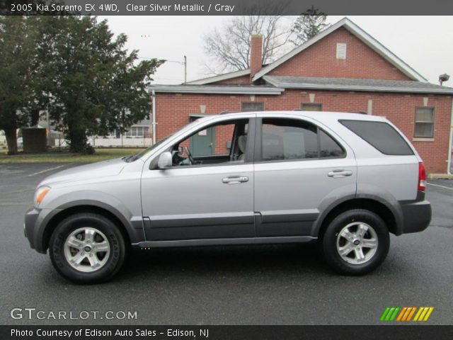 2005 Kia Sorento EX 4WD in Clear Silver Metallic