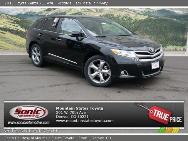 2013 Toyota Venza XLE AWD in Attitude Black Metallic