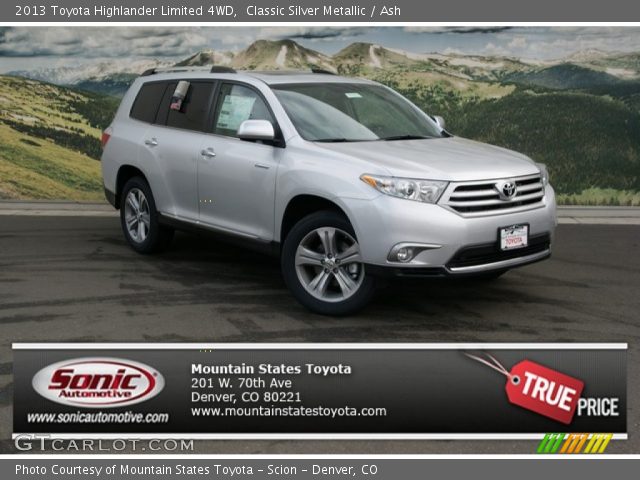 2013 Toyota Highlander Limited 4WD in Classic Silver Metallic