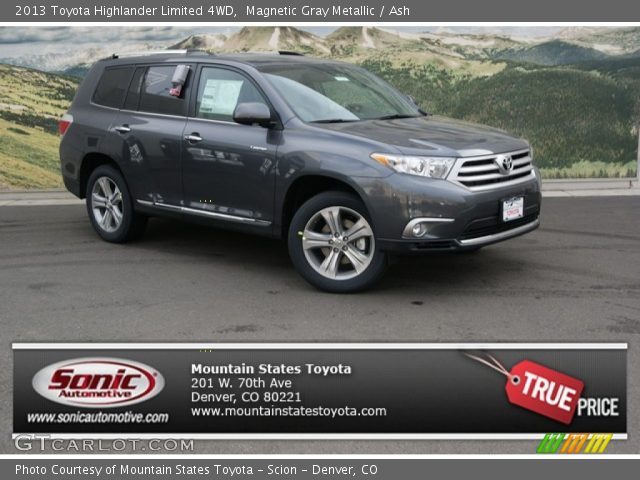 2013 Toyota Highlander Limited 4WD in Magnetic Gray Metallic