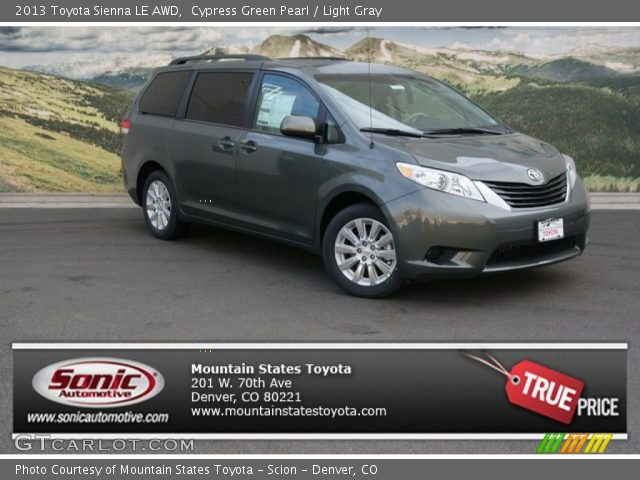 2013 Toyota Sienna LE AWD in Cypress Green Pearl