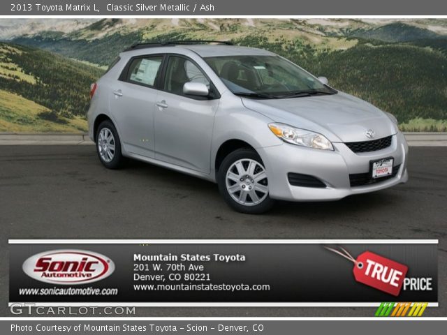 2013 Toyota Matrix L in Classic Silver Metallic