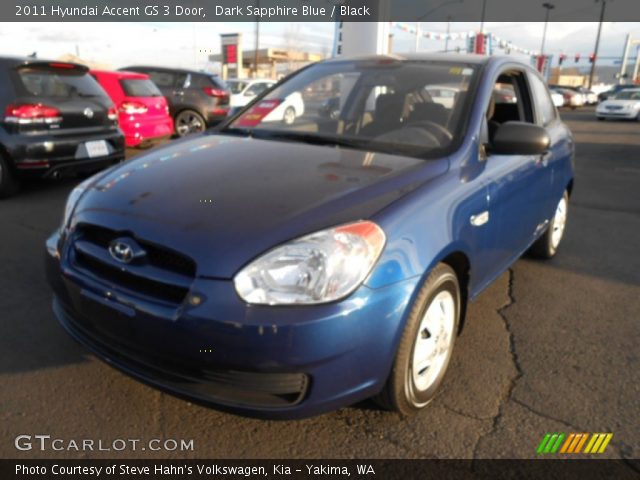2011 Hyundai Accent GS 3 Door in Dark Sapphire Blue