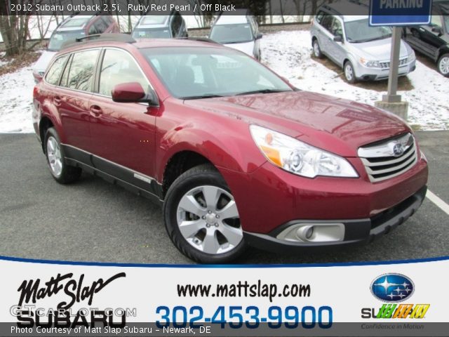 2012 Subaru Outback 2.5i in Ruby Red Pearl