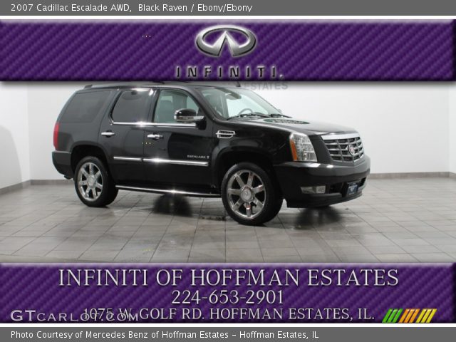 2007 Cadillac Escalade AWD in Black Raven