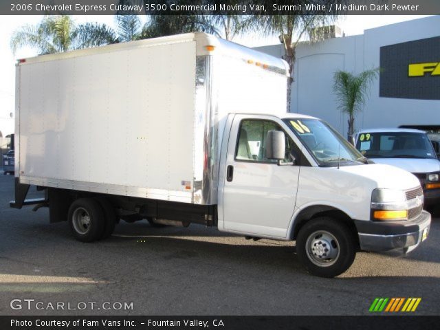 2006 Chevrolet Express Cutaway 3500 Commercial Moving Van in Summit White