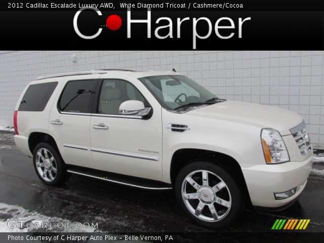 2012 Cadillac Escalade Luxury AWD in White Diamond Tricoat