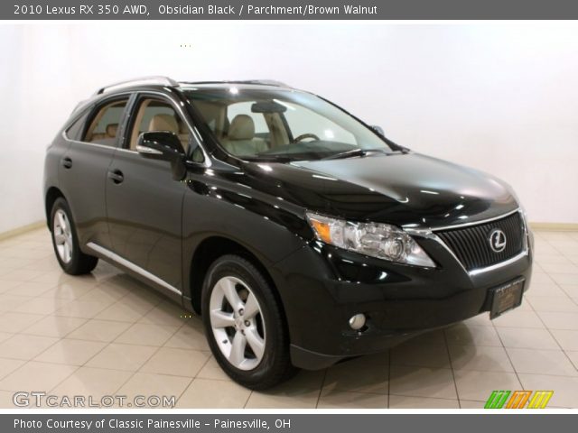 2010 Lexus RX 350 AWD in Obsidian Black