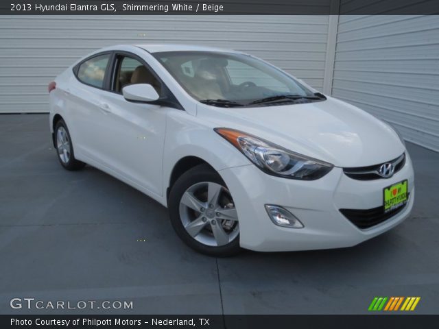 2013 Hyundai Elantra GLS in Shimmering White