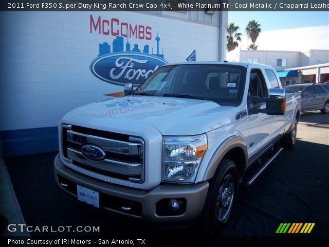 2011 Ford F350 Super Duty King Ranch Crew Cab 4x4 in White Platinum Tri-Coat Metallic