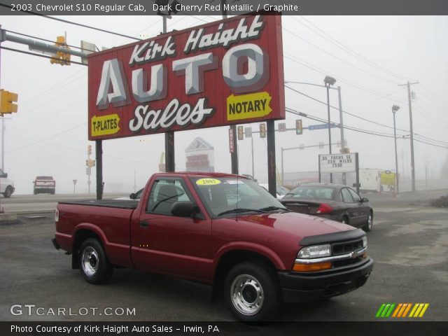 2003 Chevrolet S10 Regular Cab in Dark Cherry Red Metallic