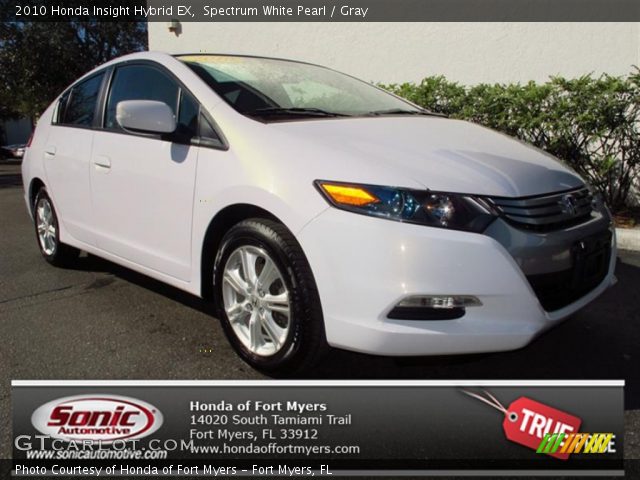 2010 Honda Insight Hybrid EX in Spectrum White Pearl