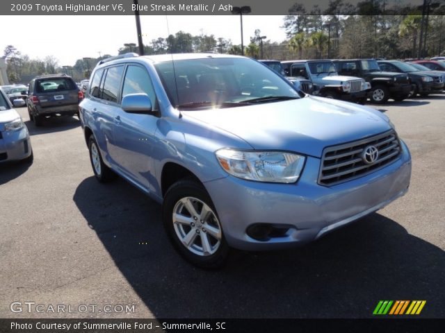 2009 Toyota Highlander V6 in Blue Streak Metallic