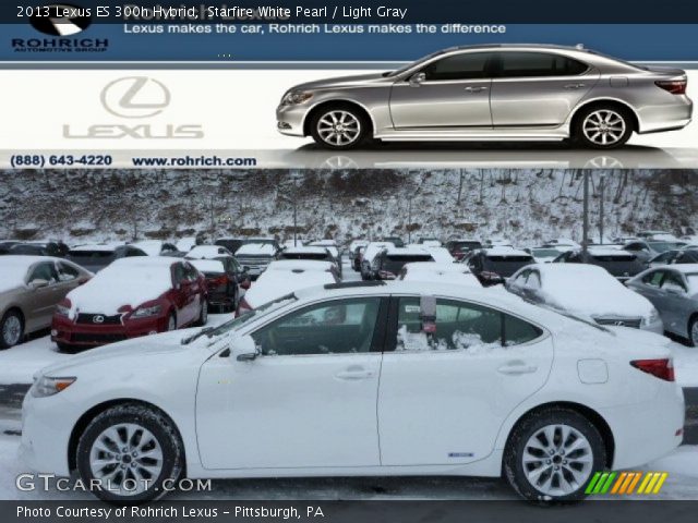 2013 Lexus ES 300h Hybrid in Starfire White Pearl