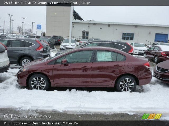 2013 Honda Civic EX Sedan in Crimson Red Pearl