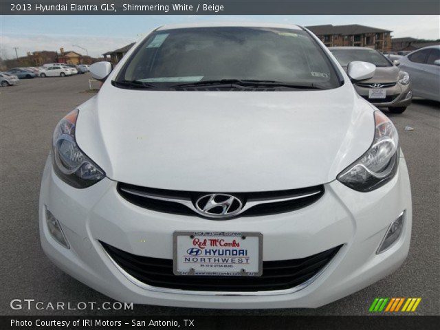 2013 Hyundai Elantra GLS in Shimmering White