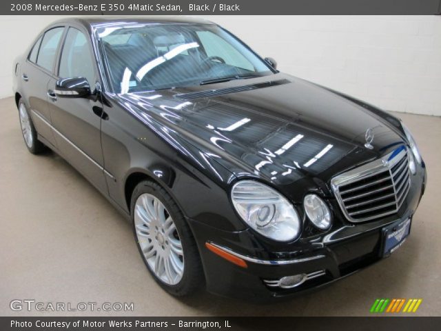 2008 Mercedes-Benz E 350 4Matic Sedan in Black
