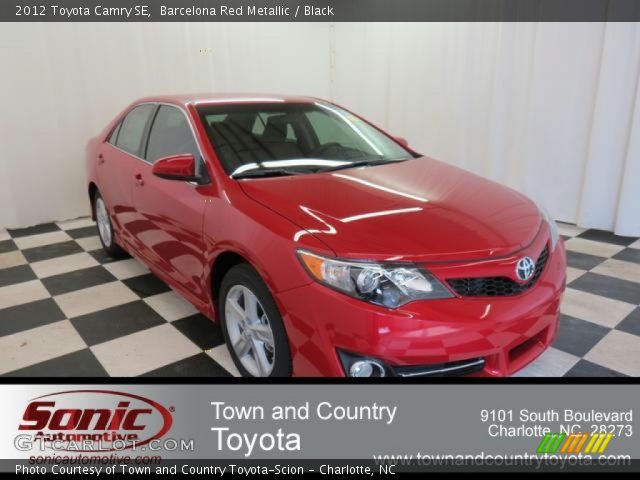 2012 Toyota Camry SE in Barcelona Red Metallic