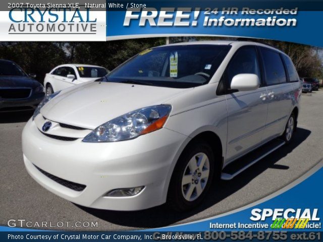 2007 Toyota Sienna XLE in Natural White