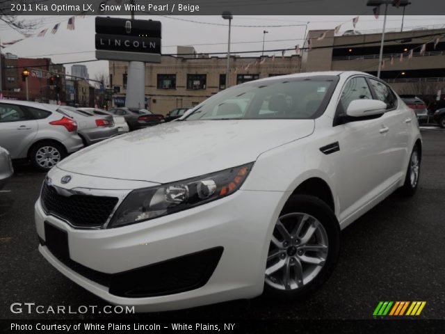 2011 Kia Optima LX in Snow White Pearl