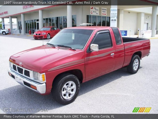 1997 Nissan Hardbody Truck XE Extended Cab in Aztec Red