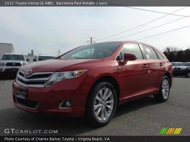 2013 Toyota Venza LE AWD in Barcelona Red Metallic