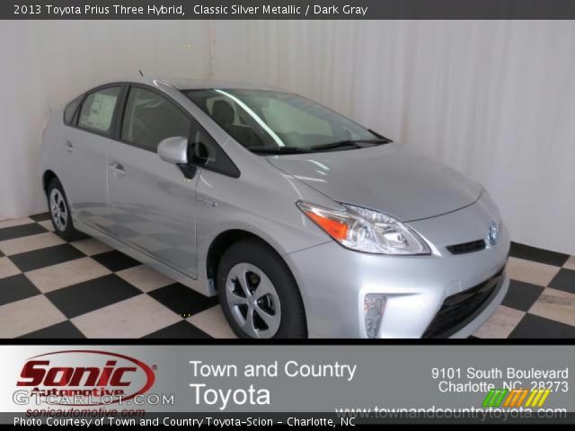 2013 Toyota Prius Three Hybrid in Classic Silver Metallic