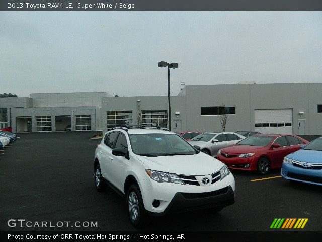 2013 Toyota RAV4 LE in Super White