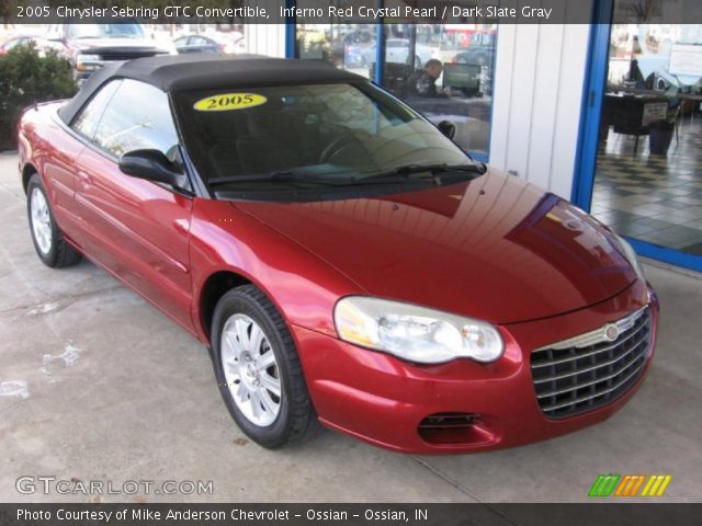 2005 Chrysler Sebring GTC Convertible in Inferno Red Crystal Pearl