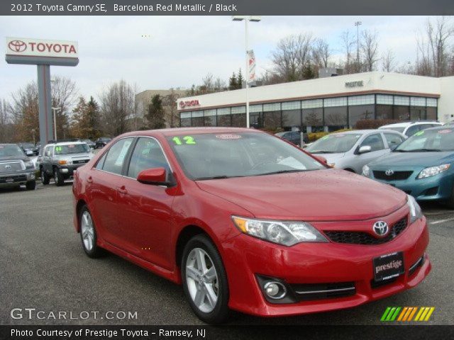 2012 Toyota Camry SE in Barcelona Red Metallic