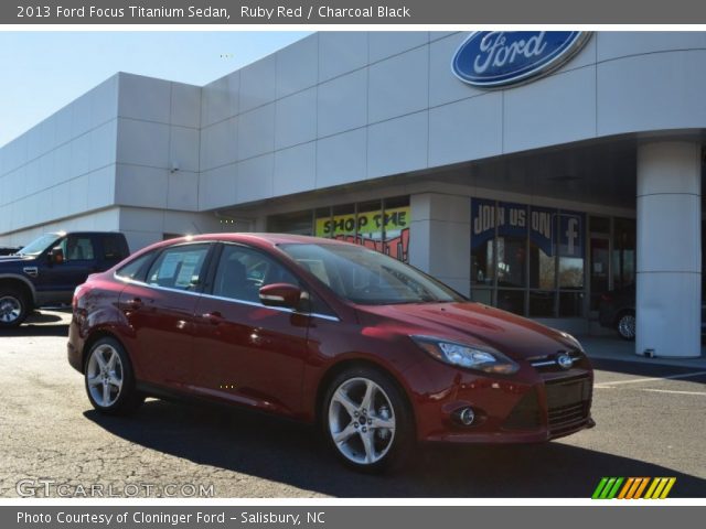 2013 Ford Focus Titanium Sedan in Ruby Red