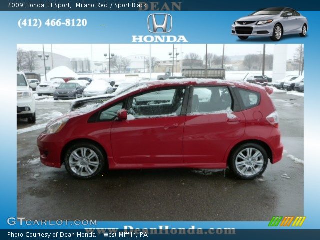 2009 Honda Fit Sport in Milano Red