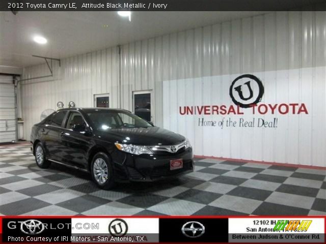 2012 Toyota Camry LE in Attitude Black Metallic
