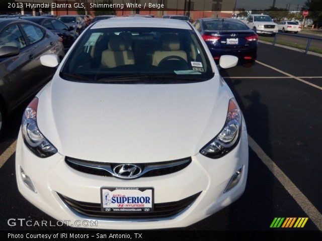 2013 Hyundai Elantra GLS in Shimmering White