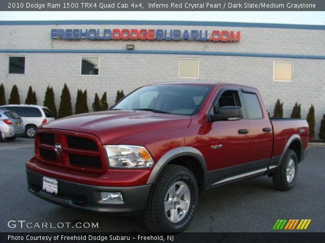 2010 Dodge Ram 1500 TRX4 Quad Cab 4x4 in Inferno Red Crystal Pearl