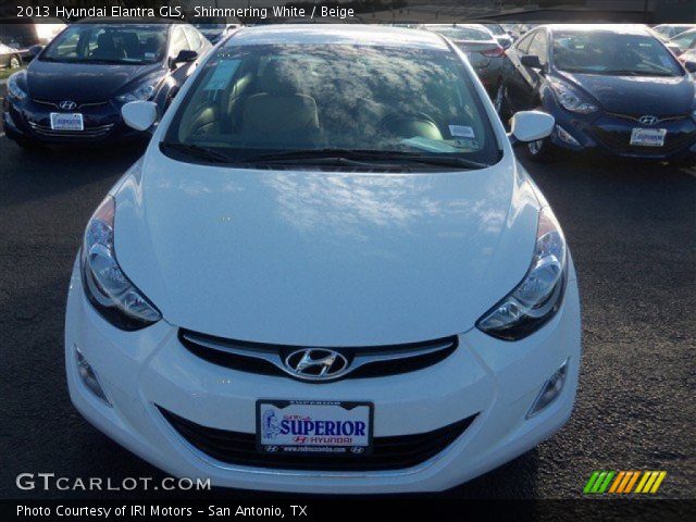2013 Hyundai Elantra GLS in Shimmering White