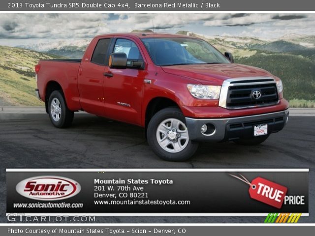 2013 Toyota Tundra SR5 Double Cab 4x4 in Barcelona Red Metallic