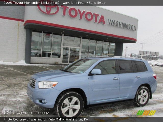 2008 Toyota Highlander Limited 4WD in Wave Line Pearl