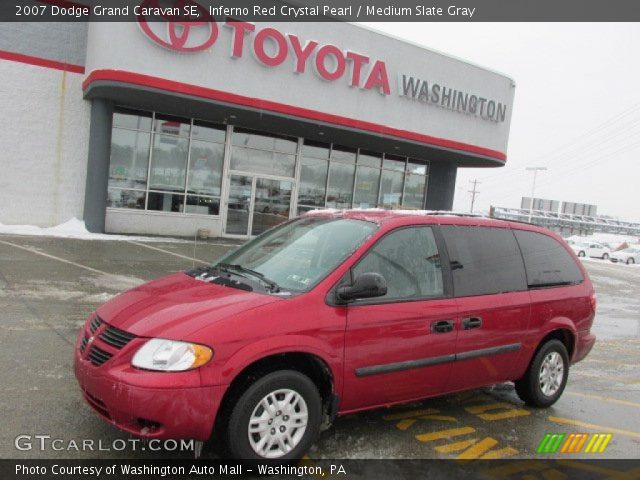 2007 Dodge Grand Caravan SE in Inferno Red Crystal Pearl