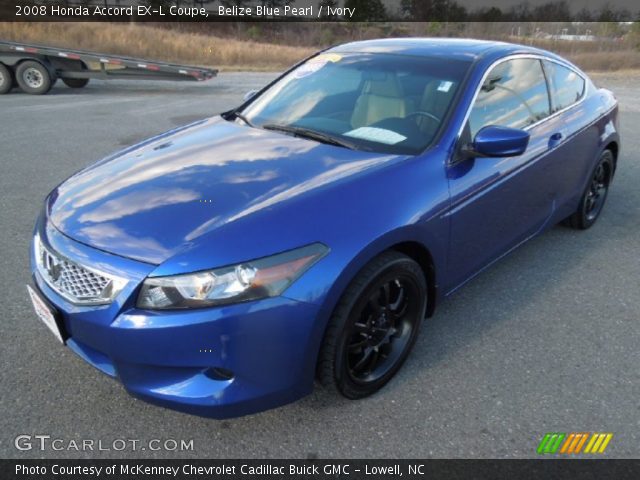 2008 Honda Accord EX-L Coupe in Belize Blue Pearl